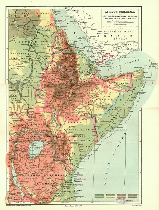 Framed Print : Afrique Orientale; Le Nord-Est Africain, 1914. Creator: Unknown Framed Print : Afrique Orientale; Le Nord-Est Africain, 1914. Creator: Unknown