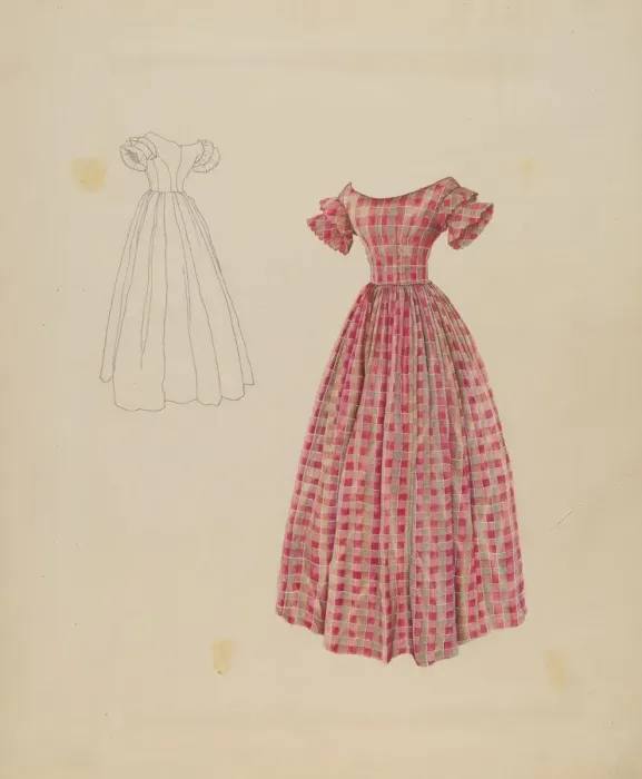 Framed Print : Afternoon Dress, c. 1937. Creator: Ray Price Framed Print : Afternoon Dress, c. 1937. Creator: Ray Price