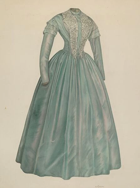 Afternoon Dress, c. 1940. Creator: Nancy Crimi