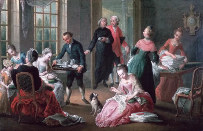 Framed Print : Afternoon Tea, 1778. Artist: Jan Garemijn