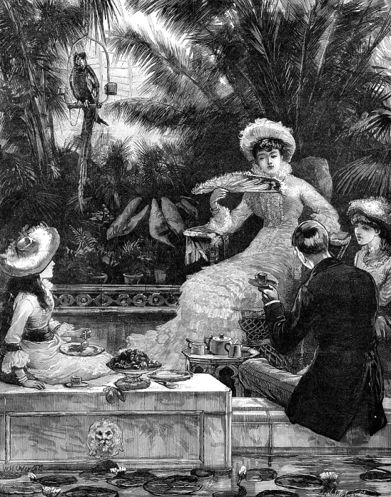 Framed Print : Afternoon Tea, 1881. Creator: William James Palmer Framed Print : Afternoon Tea, 1881. Creator: William James Palmer