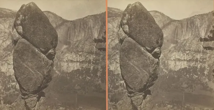 Framed Print : Agassiz Column from Glacier Point Trail, Yosemite, 1861 / 76 Framed Print : Agassiz Column from Glacier Point Trail, Yosemite, 1861 / 76