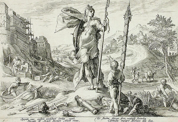 The Age of Bronze, published 1589. Creator: Hendrik Goltzius