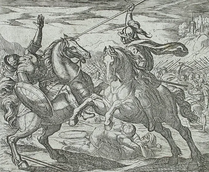 Framed Print : The Age of Iron, published 1606. Creators: Antonio Tempesta, Wilhelm Janson Framed Print : The Age of Iron, published 1606. Creators: Antonio Tempesta, Wilhelm Janson