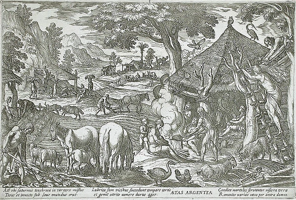 The Age of Silver, 1599. Creators: Antonio Tempesta, Nicolaus van Aelst