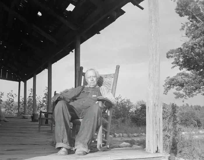 Framed Print : Aged cotton farmer, Greene County, Georgia, 1937. Creator: Dorothea Lange Framed Print : Aged cotton farmer, Greene County, Georgia, 1937. Creator: Dorothea Lange