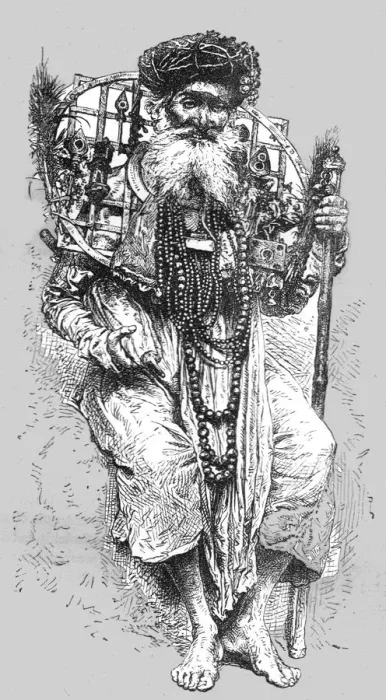 Framed Print : Aged Hindoo votary at Hurdwar, 1875. Creator: Unknown Framed Print : Aged Hindoo votary at Hurdwar, 1875. Creator: Unknown