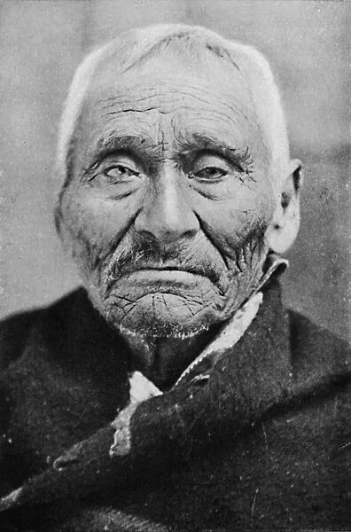 An aged Tlingit Indian of Alaska, 1912