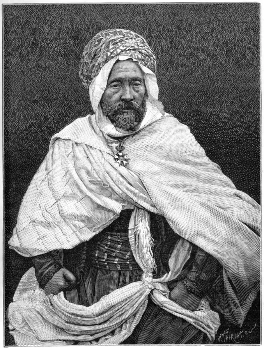 Framed Print : The Agha of Tugurt, c1890. Artist: Henri Thiriat Framed Print : The Agha of Tugurt, c1890. Artist: Henri Thiriat
