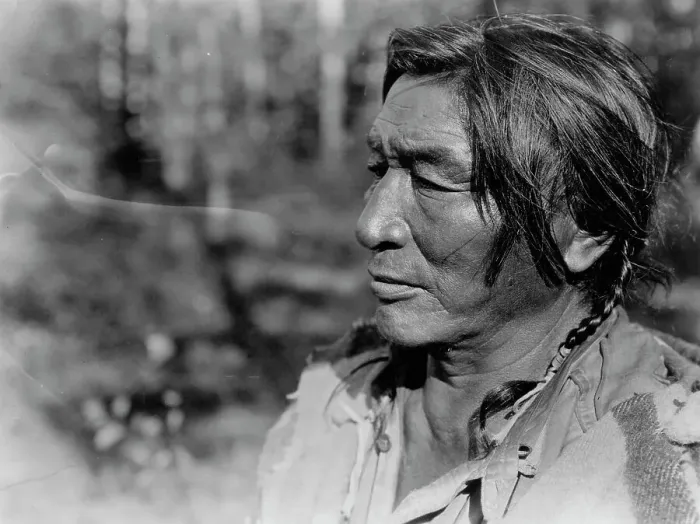 Framed Print : Agichida, Assiniboin, c1927. Creator: Edward Sheriff Curtis Framed Print : Agichida, Assiniboin, c1927. Creator: Edward Sheriff Curtis