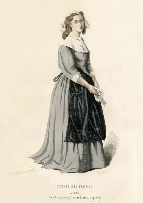 Framed Print : Agnes, 1868. Creator: Monnin Framed Print : Agnes, 1868. Creator: Monnin