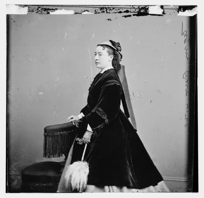 Framed Print : Agnes Perry, between 1855 and 1865. Creator: Unknown Framed Print : Agnes Perry, between 1855 and 1865. Creator: Unknown