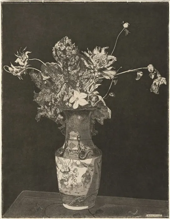 Framed Print : The Agony of Flowers, 1890 / 95. Creator: Theodore Roussel Framed Print : The Agony of Flowers, 1890 / 95. Creator: Theodore Roussel