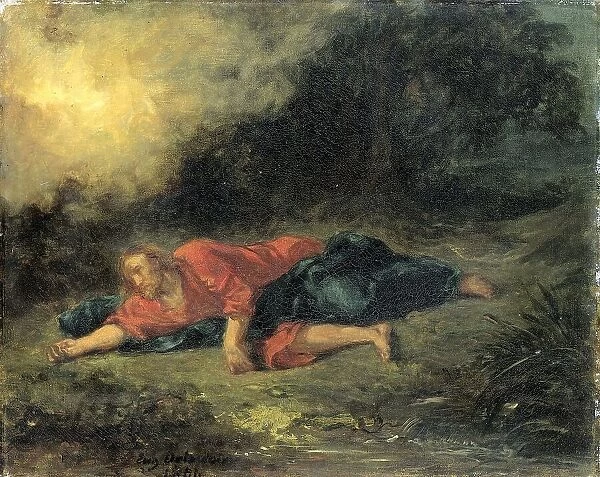 The Agony in the Garden, 1851. Creator: Eugene Delacroix