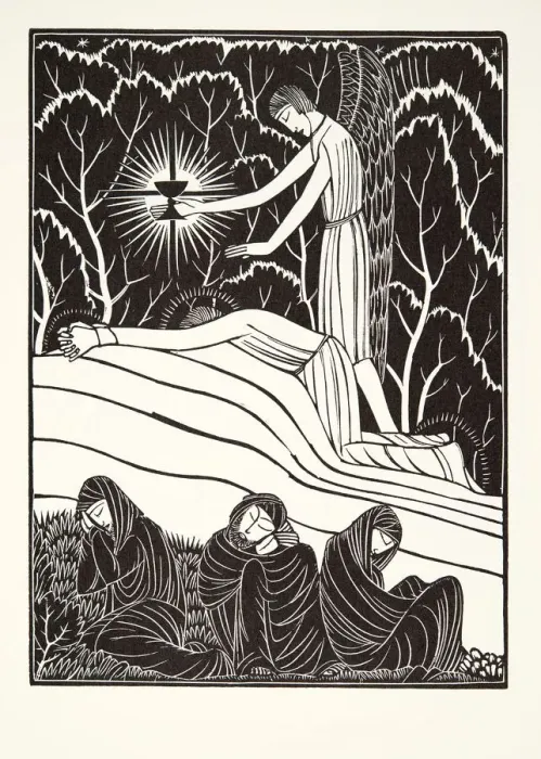 Framed Print : The Agony in the Garden, 1926, (wood engraving) Framed Print : The Agony in the Garden, 1926, (wood engraving)
