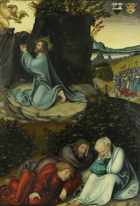 Framed Print : The Agony in the Garden, c. 1540
