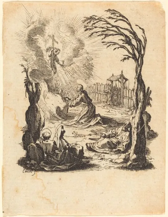 Framed Print : The Agony in the Garden, c. 1624 / 1625. Creator: Jacques Callot Framed Print : The Agony in the Garden, c. 1624 / 1625. Creator: Jacques Callot