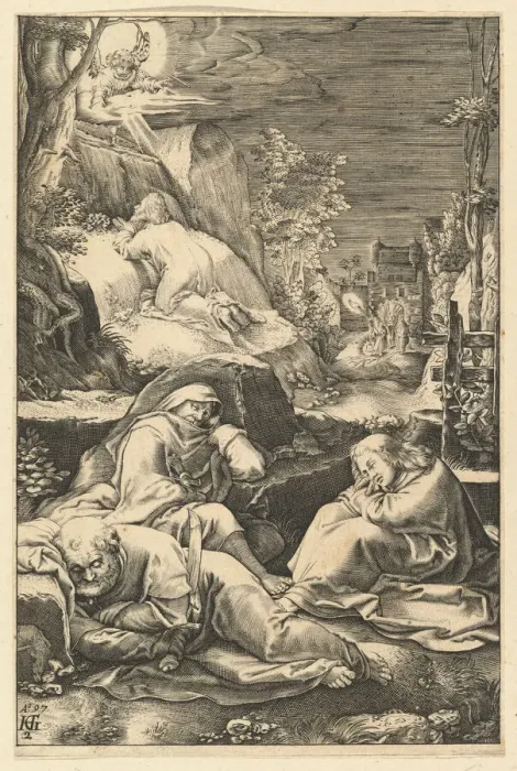 Framed Print : The Agony in the Garden, from The Passion of Christ, ca. 1598-1653 Framed Print : The Agony in the Garden, from The Passion of Christ, ca. 1598-1653