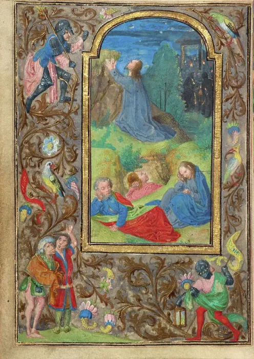 Framed Print : The Agony in the Garden; Prayer Book of Charles the Bold, about 1471. Creator: Master of Mary of Burgundy Framed Print : The Agony in the Garden; Prayer Book of Charles the Bold, about 1471. Creator: Master of Mary of Burgundy