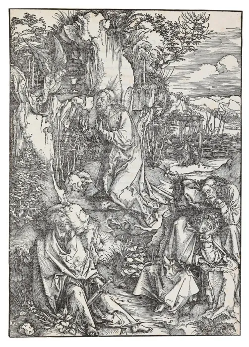 Framed Print : The Agony in the Garden, from the series The Great Passion, c. 1496 Framed Print : The Agony in the Garden, from the series The Great Passion, c. 1496