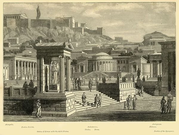 Agora of Athens (restored), 1890. Creator: Unknown