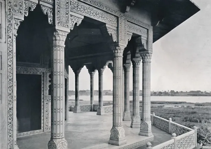 Framed Print : Agra. Balcony of the Jasmine Tower, c1910. Creator: Unknown Framed Print : Agra. Balcony of the Jasmine Tower, c1910. Creator: Unknown