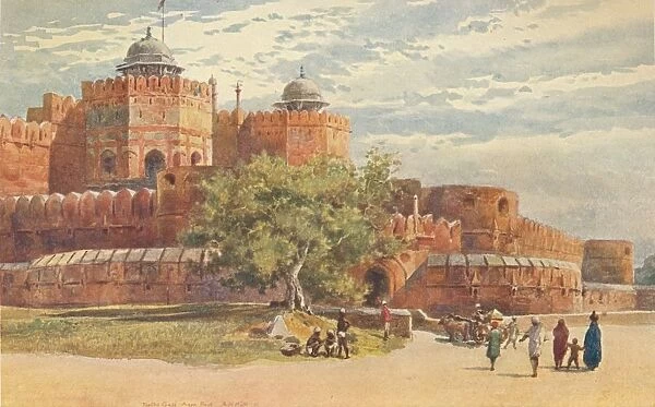 Agra Fort - Outside the Delhi Gate, c1880 (1905). Artist: Alexander Henry Hallam Murray
