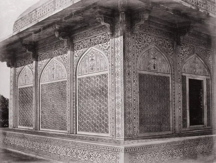 Framed Print : Agra, Marble Screen round Mausolem of Etmad Dowlat, Late 1860s. Creator: Samuel Bourne Framed Print : Agra, Marble Screen round Mausolem of Etmad Dowlat, Late 1860s. Creator: Samuel Bourne