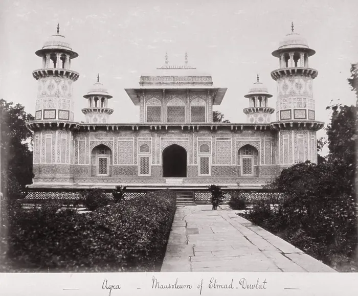 Framed Print : Agra, Mausolem of Etmad Dowlat, Late 1860s. Creator: Samuel Bourne