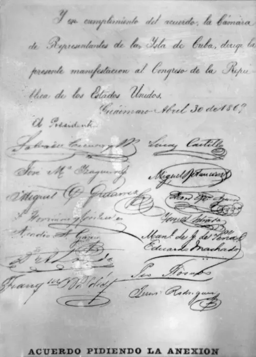 Framed Print : Agreement calling for the annexion, (1869), 1920s Framed Print : Agreement calling for the annexion, (1869), 1920s