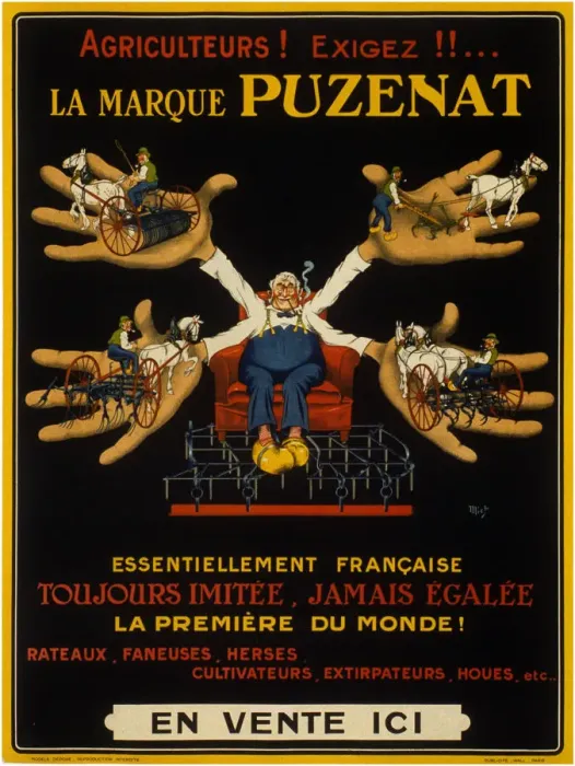 Framed Print : Agriculteurs! exigez!!... la marque Puzenat essentiellement francaise. Creator Framed Print : Agriculteurs! exigez!!... la marque Puzenat essentiellement francaise. Creator