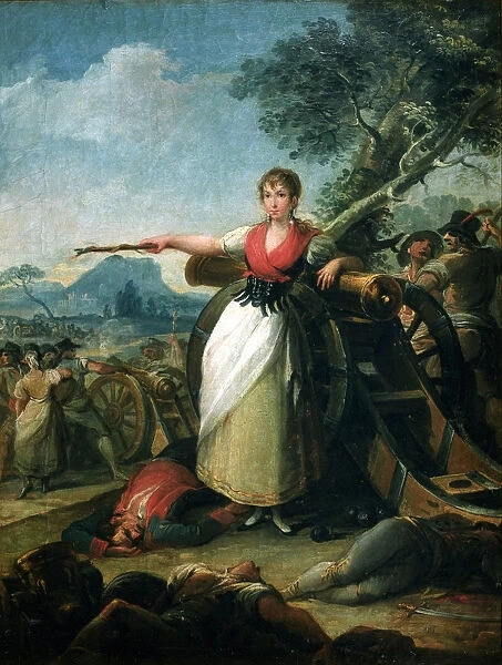Agustina de Aragon. Artist: Galvez, Juan (1774-1847)