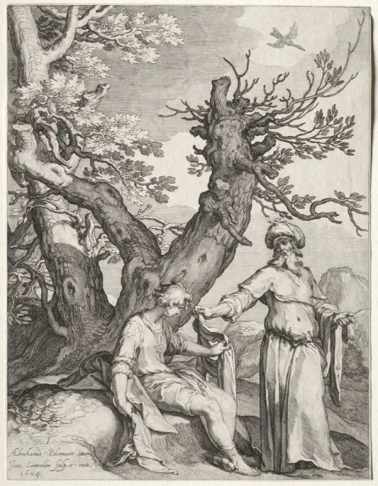 Framed Print : Ahijah and Jeroboam, 1604. Creator: Jan Saenredam (Dutch, 1565-1607); Jan Saenredam (Dutch Framed Print : Ahijah and Jeroboam, 1604. Creator: Jan Saenredam (Dutch, 1565-1607); Jan Saenredam (Dutch