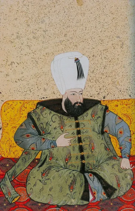 Framed Print : Ahmed I (1590-1617), Sultan of the Ottoman Empire, ca 1705. Artist: Levni, Abdulcelil (?-1732)