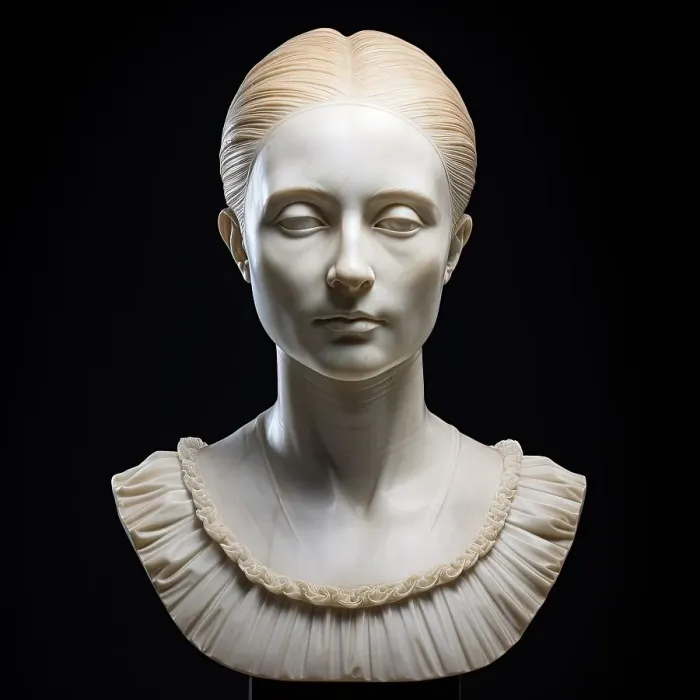 Framed Print : AI Image - Bust of Mary, Queen of Scots, 2023. Creator: Heritage Images Framed Print : AI Image - Bust of Mary, Queen of Scots, 2023. Creator: Heritage Images