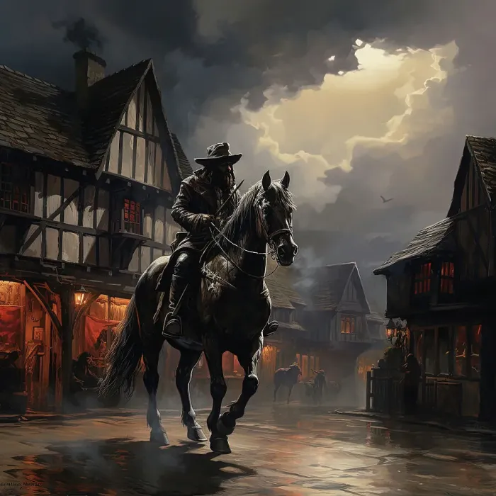 Framed Print : AI IMAGE - Dick Turpin, 1730s, (2023). Creator: Heritage Images Framed Print : AI IMAGE - Dick Turpin, 1730s, (2023). Creator: Heritage Images
