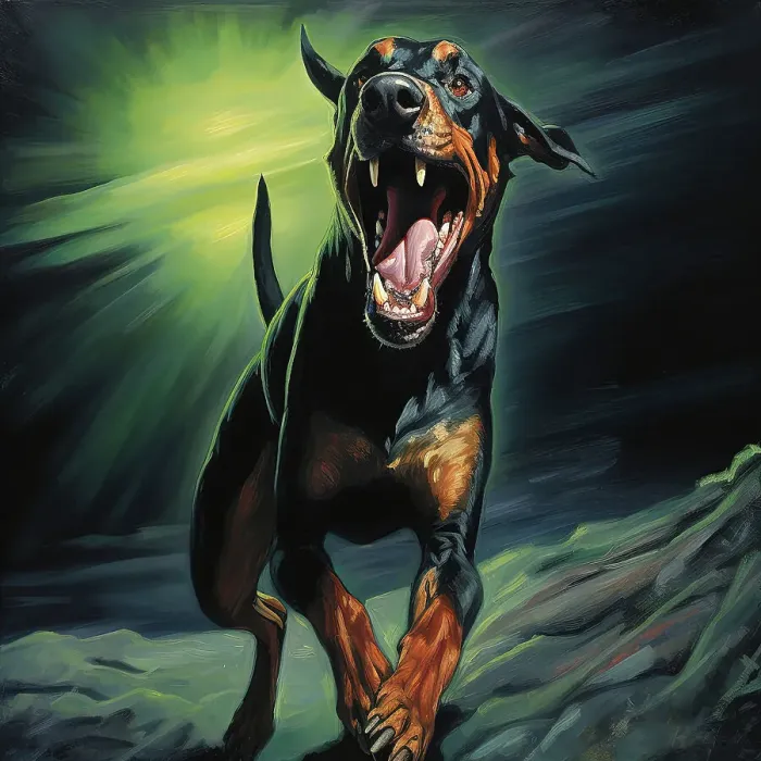 Framed Print : AI IMAGE - The Hound of the Baskervilles, 2023. Creator: Heritage Images Framed Print : AI IMAGE - The Hound of the Baskervilles, 2023. Creator: Heritage Images