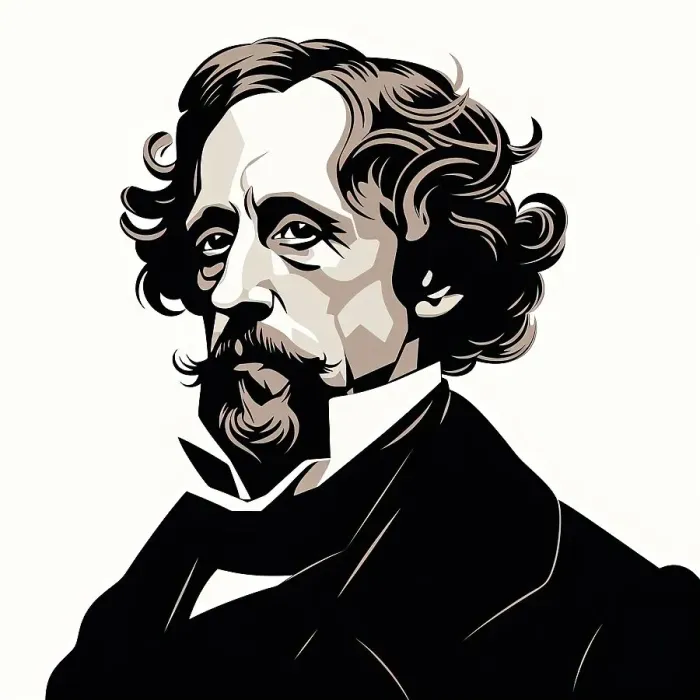 Framed Print : AI IMAGE - Illustration of Charles Dickens, 19th century, (2023). Creator: Heritage Images Framed Print : AI IMAGE - Illustration of Charles Dickens, 19th century, (2023). Creator: Heritage Images