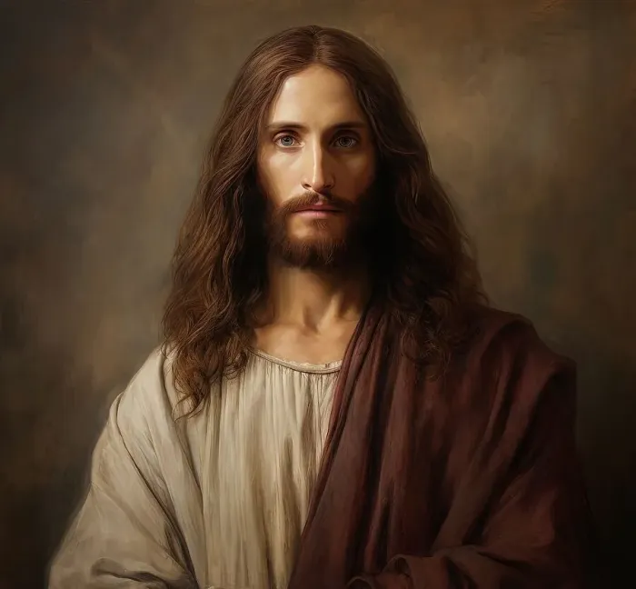 Framed Print : AI Image - Illustration of Jesus Christ, 2023. Creator: Heritage Images Framed Print : AI Image - Illustration of Jesus Christ, 2023. Creator: Heritage Images