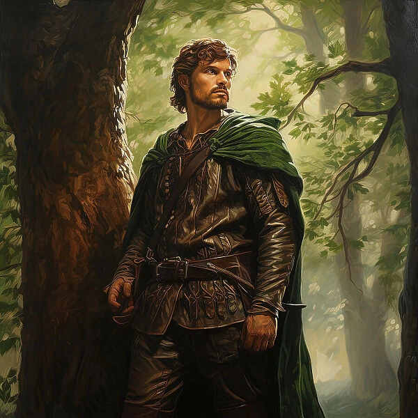 AI IMAGE - Illustration of Robin Hood, 2023. Creator: Heritage Images
