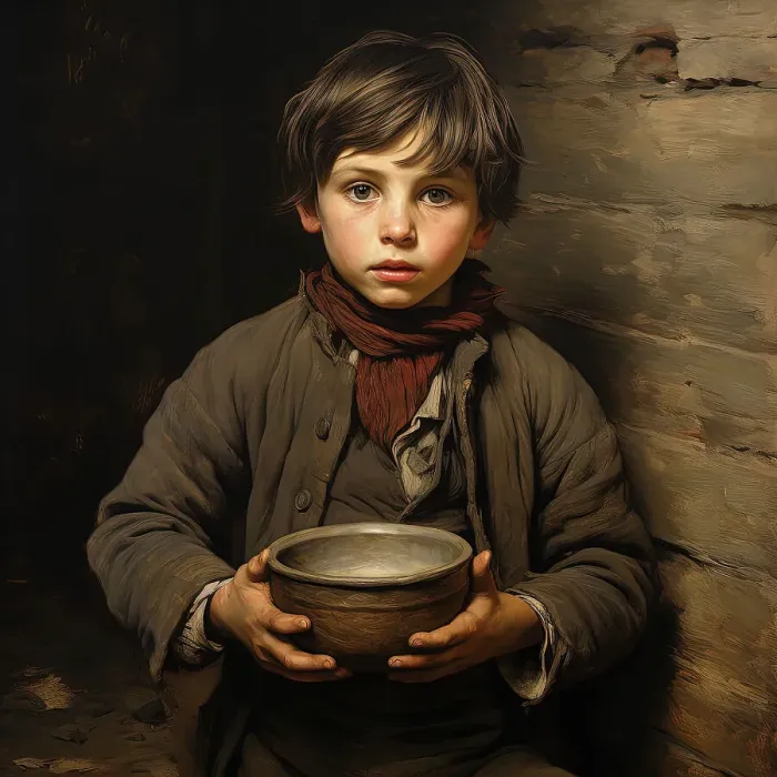 Framed Print : AI IMAGE - Oliver Twist, 2023. Creator: Heritage Images Framed Print : AI IMAGE - Oliver Twist, 2023. Creator: Heritage Images