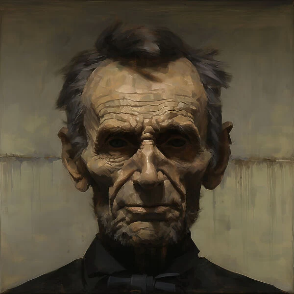 AI IMAGE - Portrait of Abraham Lincoln, c1865, (2023). Creator: Heritage Images