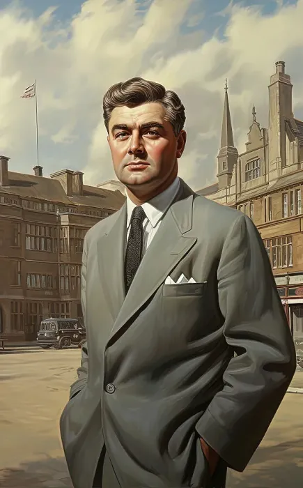 Framed Print : AI IMAGE - Portrait of Aneurin Bevan, c1940s, (2023). Creator: Heritage Images Framed Print : AI IMAGE - Portrait of Aneurin Bevan, c1940s, (2023). Creator: Heritage Images