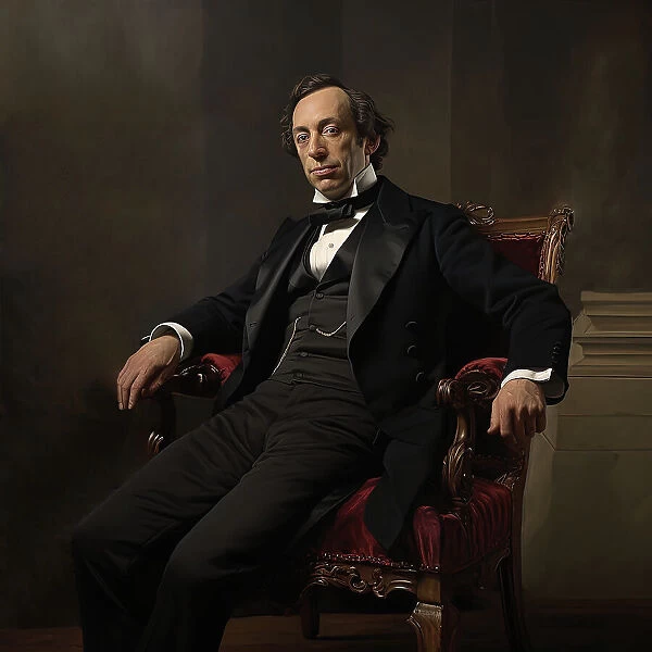 AI IMAGE - Portrait of Benjamin Disraeli, 1860s, (2023). Creator: Heritage Images