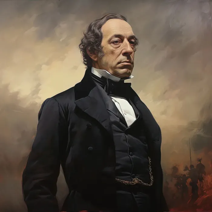 Framed Print : AI IMAGE - Portrait of Benjamin Disraeli, 1870s, (2023). Creator: Heritage Images Framed Print : AI IMAGE - Portrait of Benjamin Disraeli, 1870s, (2023). Creator: Heritage Images