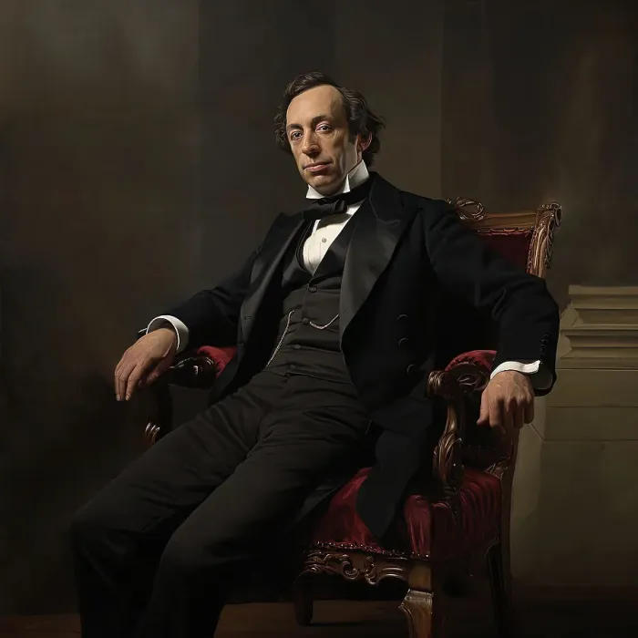 Framed Print : AI IMAGE - Portrait of Benjamin Disraeli, 1860s, (2023). Creator: Heritage Images Framed Print : AI IMAGE - Portrait of Benjamin Disraeli, 1860s, (2023). Creator: Heritage Images
