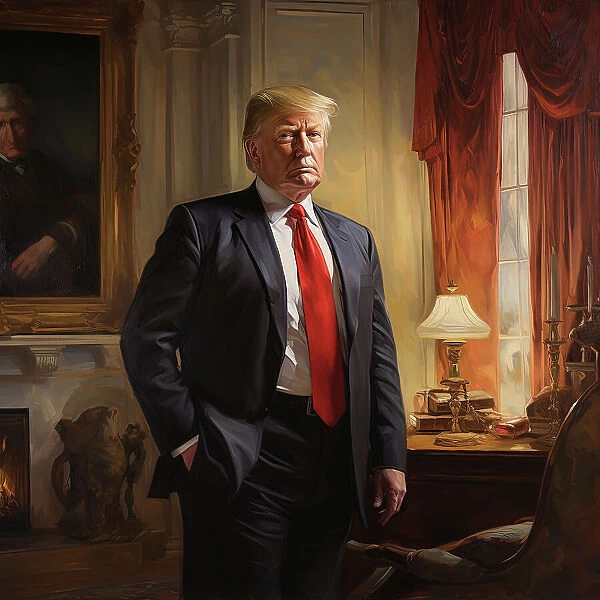 AI IMAGE - Portrait of Donald Trump, 2010s, (2023). Creator: Heritage Images