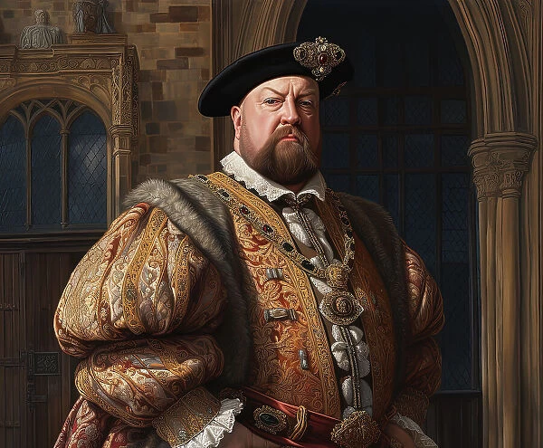 AI IMAGE - Portrait of King Henry VIII, 1540s, (2023). Creator: Heritage Images