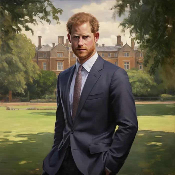 Framed Print : AI Image - Portrait of Prince Harry, Duke of Sussex, 2023. Creator: Heritage Images Framed Print : AI Image - Portrait of Prince Harry, Duke of Sussex, 2023. Creator: Heritage Images