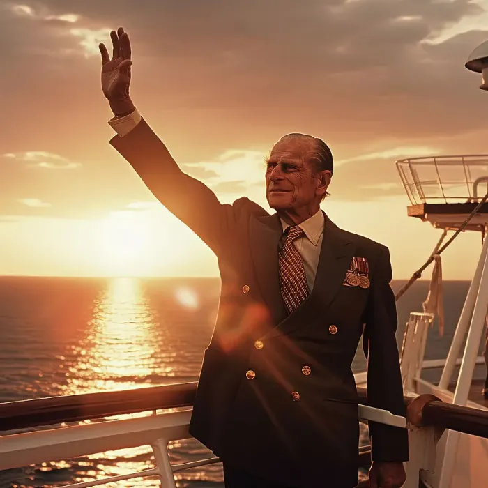 Framed Print : AI IMAGE - Portrait of Prince Philip, Duke of Edinburgh, 2000s, (2023). Creator: Heritage Images Framed Print : AI IMAGE - Portrait of Prince Philip, Duke of Edinburgh, 2000s, (2023). Creator: Heritage Images